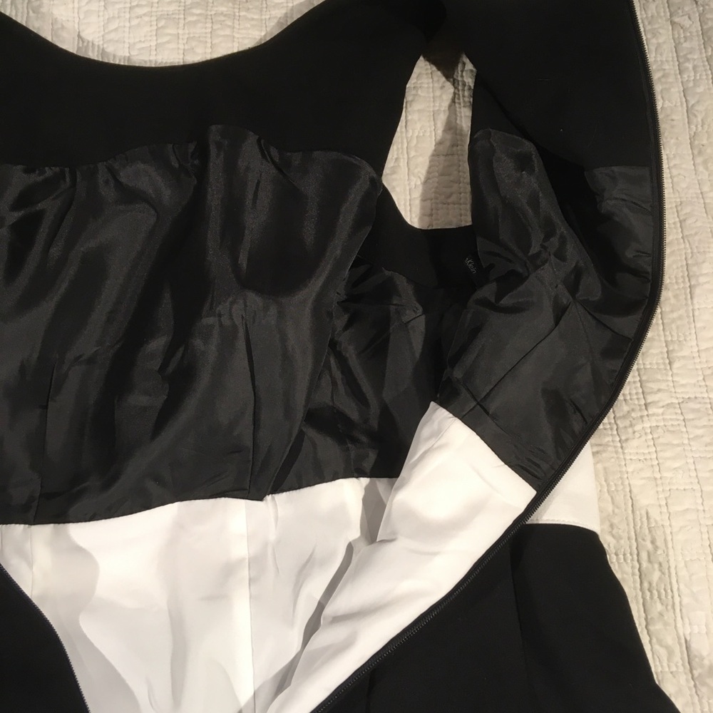 Calvin Klein Fit & Flare Colorblock Dress Size 4P - Picture 8 of 9